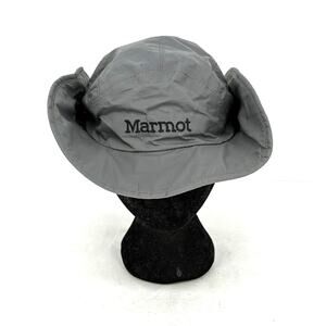 Marmot PreCip Safari Hat Gray Waterproof Magnetic Brim Adult Size Large